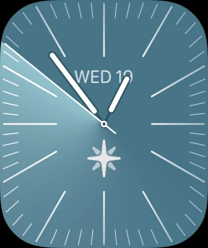 A circular complication on an Apple Watch